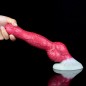 White Base Hellfire Silica Gel Dildo - 08