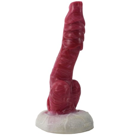 White Base Hellfire Silica Gel Dildo - 07