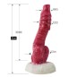 White Base Hellfire Silica Gel Dildo - 07