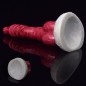 White Base Hellfire Silica Gel Dildo - 07