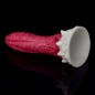 White Base Hellfire Silica Gel Butt Plug - 03