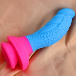 Flamingo Lifelike Silicone Dildo - Blue