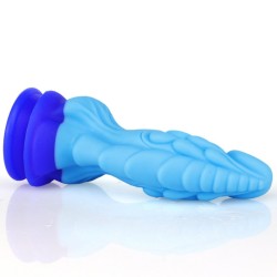 Unicorn Lifelike Silicone Dildo - Blue