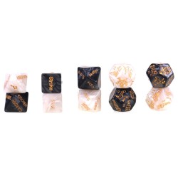 5 PCS Fun Acrylic Dice Love Dice