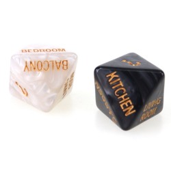 5 PCS Fun Acrylic Dice Love Dice