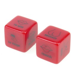 Red Acrylic Dice Game Sexy Toy