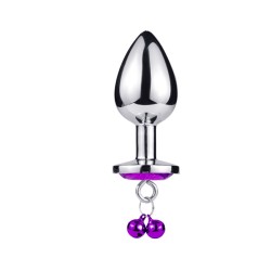 Jeweled Anal Plug with Bell