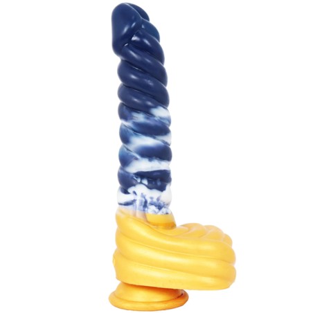 Darkblue Liquid silica gel  Dildo- 09