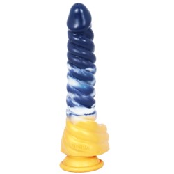 Darkblue Liquid silica gel  Dildo- 09