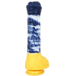 Darkblue Liquid silica gel  Dildo- 08