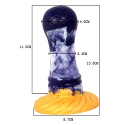 Darkblue Liquid silica gel Butt Plug- 02