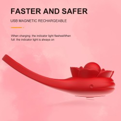 Rose Shackle Plus App Remote Control Vibration Penis Ring