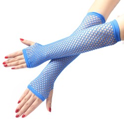 Elastic Fishnet Half Finger Gloves