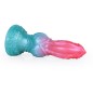 Alien Beast Cyan Rainbow 7.9" Dildo - K