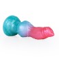 Alien Beast Cyan Rainbow 7.9" Dildo - K