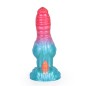 Alien Beast Cyan Rainbow 7.7" Dildo - J