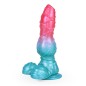 Alien Beast Cyan Rainbow 9.4" Dildo - H