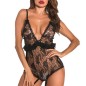 Popular Black Transparent Sexy Lace Nightwear