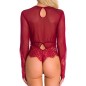 Fashion Designed Long Sleeved Lace One Piece Suit