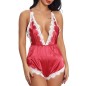 New Fashion Deep V-neck Soft Nigthwear One Piece Suit