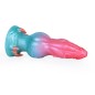 Alien Beast Cyan Rainbow 7.3" Dildo - G