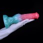 Alien Beast Cyan Rainbow 8.5" Dildo - F