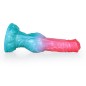 Alien Beast Cyan Rainbow 8.5" Dildo - F