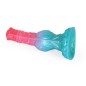 Alien Beast Cyan Rainbow 8.5" Dildo - F