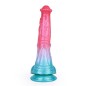 Alien Beast Cyan Rainbow 9.7" Dildo - C