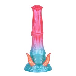 Alien Beast Cyan Rainbow 9.3" Dildo - A