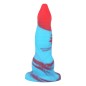 Blue And Red Realistic Dick - 22cm/8.6"