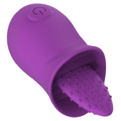 Silicone Flower Shape Vibrator with Tongue