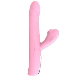 Thrusting &amp; Sucking Rabbit Vibrator