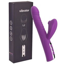 Thrusting &amp; Sucking Rabbit Vibrator