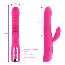 Thrusting Silicone Rabbit Vibrator