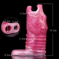 Tiger Head Penis Girth Sleeve