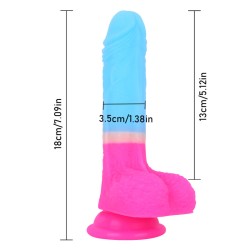 Double Layer Realistic Silicone Dildo