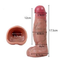 Scrotum Cover Realistic Cock Sleeve -F