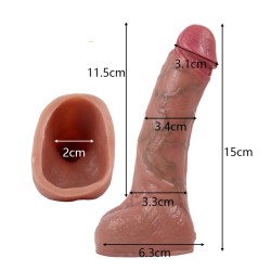 Scrotum Cover Realistic Cock Sleeve -E