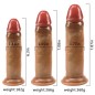 Lifelike 3 Size Realistic Dildo - Double Layer