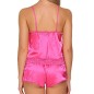 Alluring Strappy Low-cut Nightwear Set With Shorts