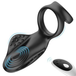 Rechargeable Silicone Dual Penis Ring