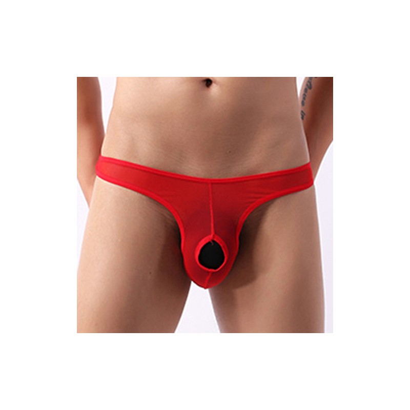 Front Hollowed-out Ice Silk Hot Men Panty