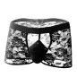 Alluring Front Hollowed-out  Lace Boxer Briefs