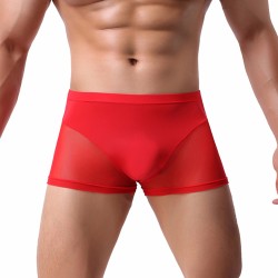 Men Naked Feeling Comfortable Ice Silk Boxer Briefs