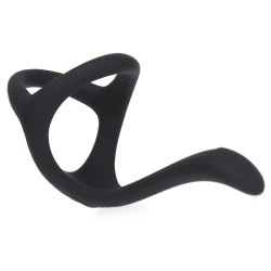 Silicone Triangle Penis Ring with Teasing Tail