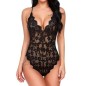 Charming Women Deep V Neck See-through One-piece Suit