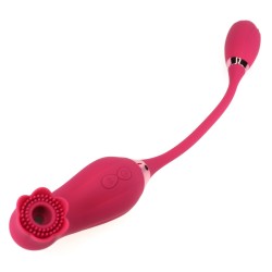 Double Head Rose Suction Vibrator