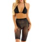 Hot Rhinestone Haltered Mesh Bra And Fifth Pants