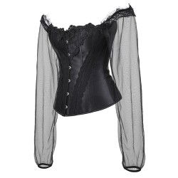 Hot Mesh Long Sleeved Corset Shaper For Women